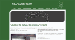 Desktop Screenshot of garagedoorscheap.co.uk