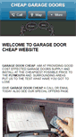 Mobile Screenshot of garagedoorscheap.co.uk